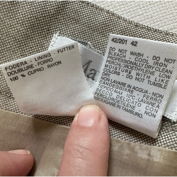 MaxMara Tan Stretch Wool Pencil Skirt - Picture 13 of 13